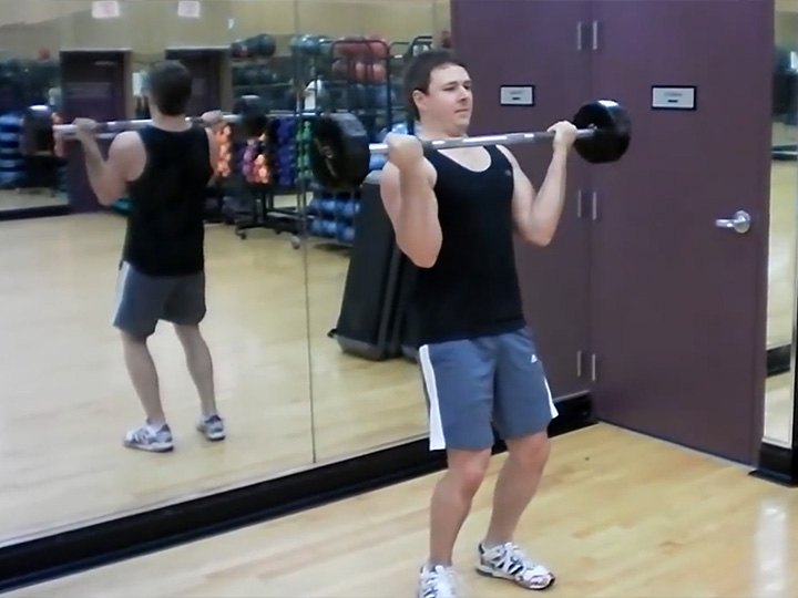 Cheat Curls (Barbell) Image