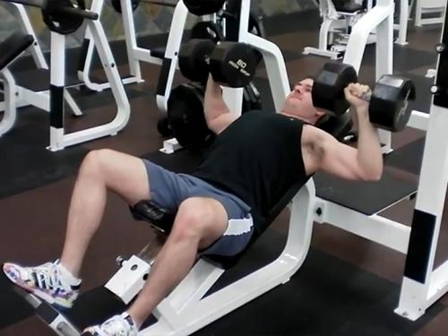 Incline Bench Press (Dumbbell) Image